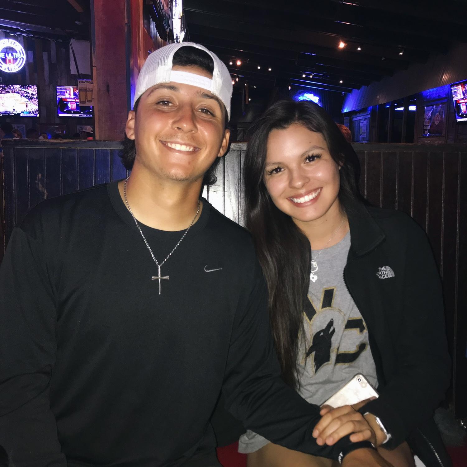 The day I went down to Kingsville  with Zach's family to surprise Zach at his baseball game.