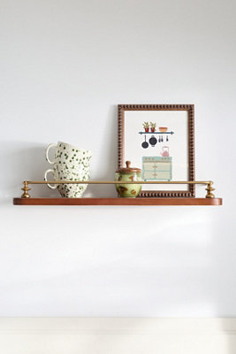 Amara Floating Wood Single Shelf