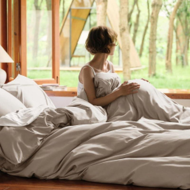 Bedsure Cooling Duvet Cover King Size, Cotton & Rayon Derived from Bamboo Blend Duvet Cover Set for Hot Sleepers,Ultra-Soft, Breathable & Lightweight Home Bedding for All Seasons (Khaki,104"x90")