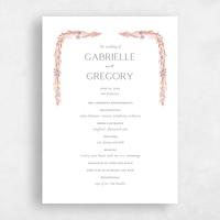 White Wedding Program - Kenela