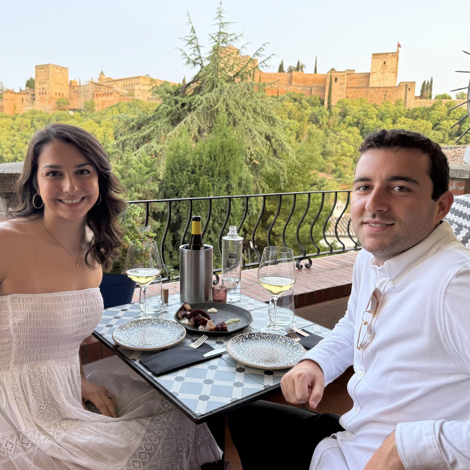 Dinner in Granada overlooking the Alhambra!