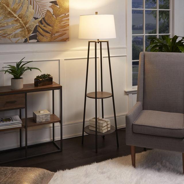 Bart Floor Lamp with Shelves