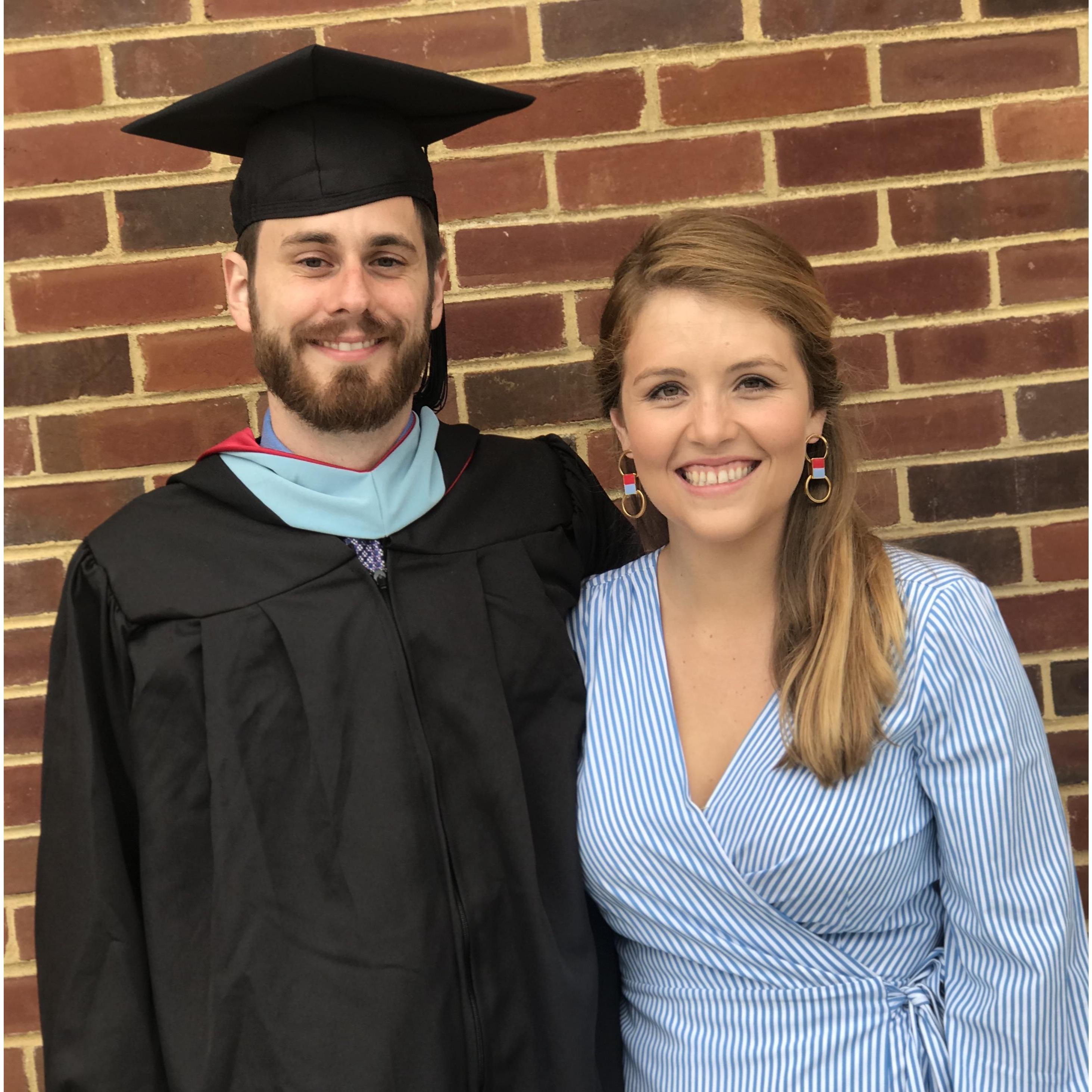 Dustin's Master of Education graduation from University of Richmond.