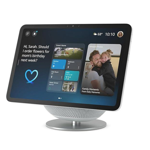 Amazon Adjustable Stand, Designed for Amazon Echo Show 8 & 11 (2025 releases, sold separately), Glacier White