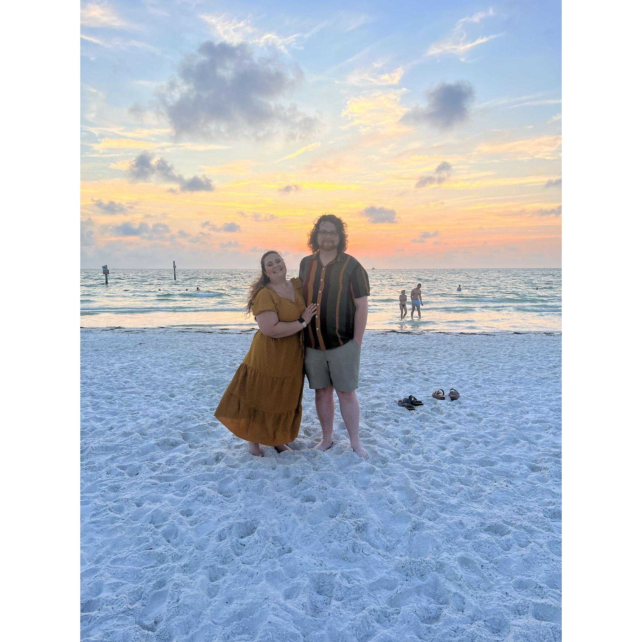 A beautiful sunset in Clearwater, Florida.