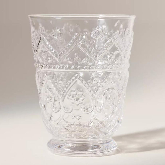 The Bombay Handblown Glass Juice Glasses, Set of 4 - CLEAR, Set Of 4