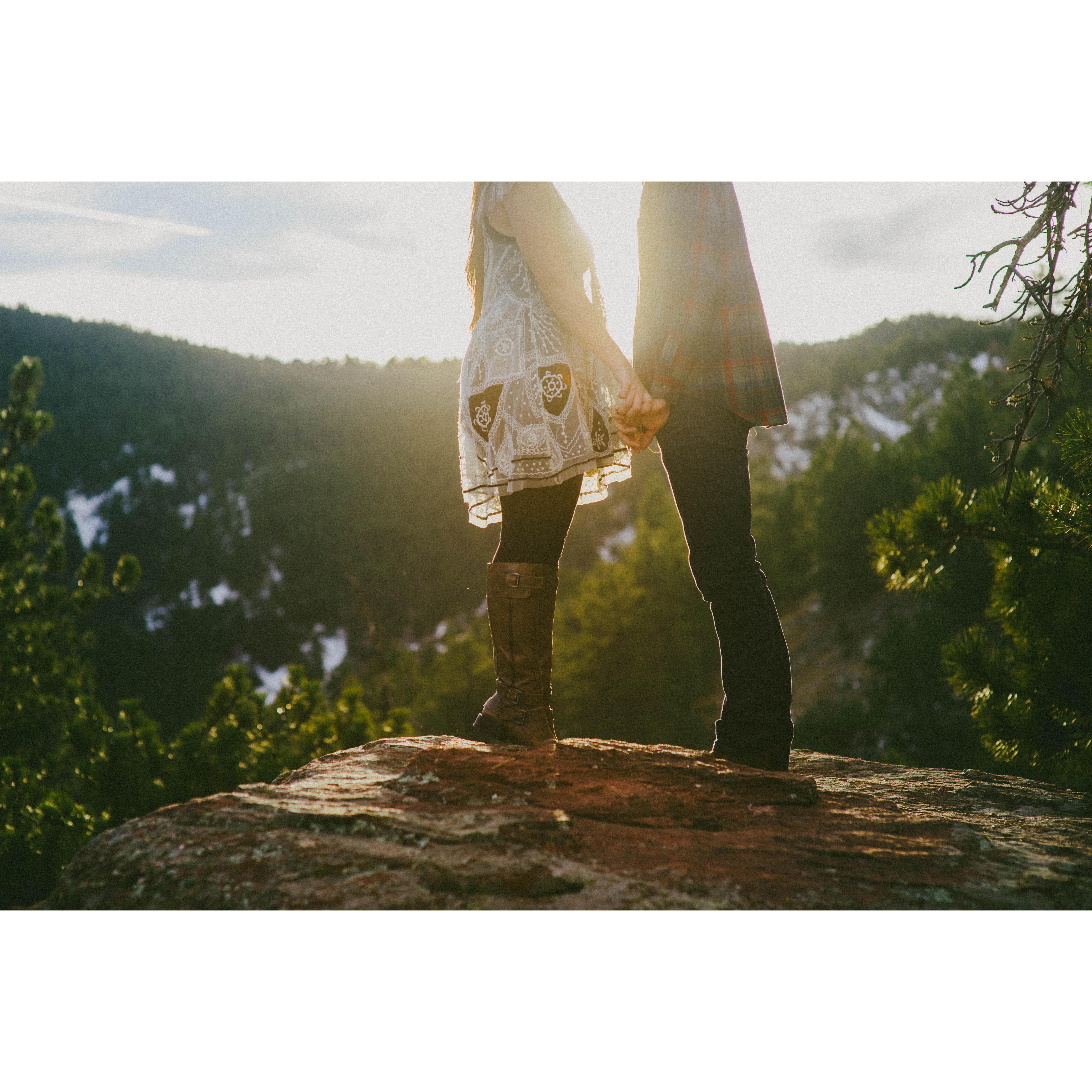 Engagement shoot back in Boulder, CO with our friend, Chelsey Pas with Friends & Lovers Photography!