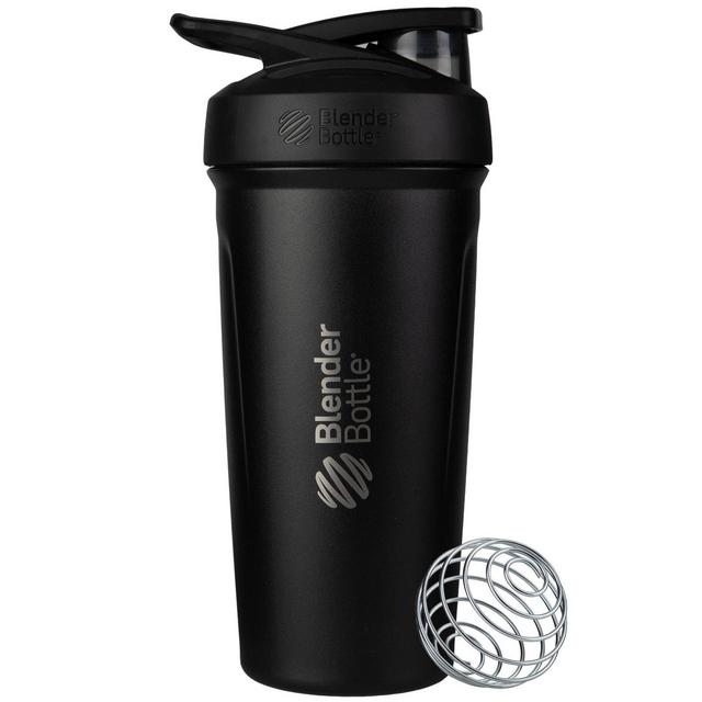 BlenderBottle 24oz Strada Stainless Steel Water Bottle - Black