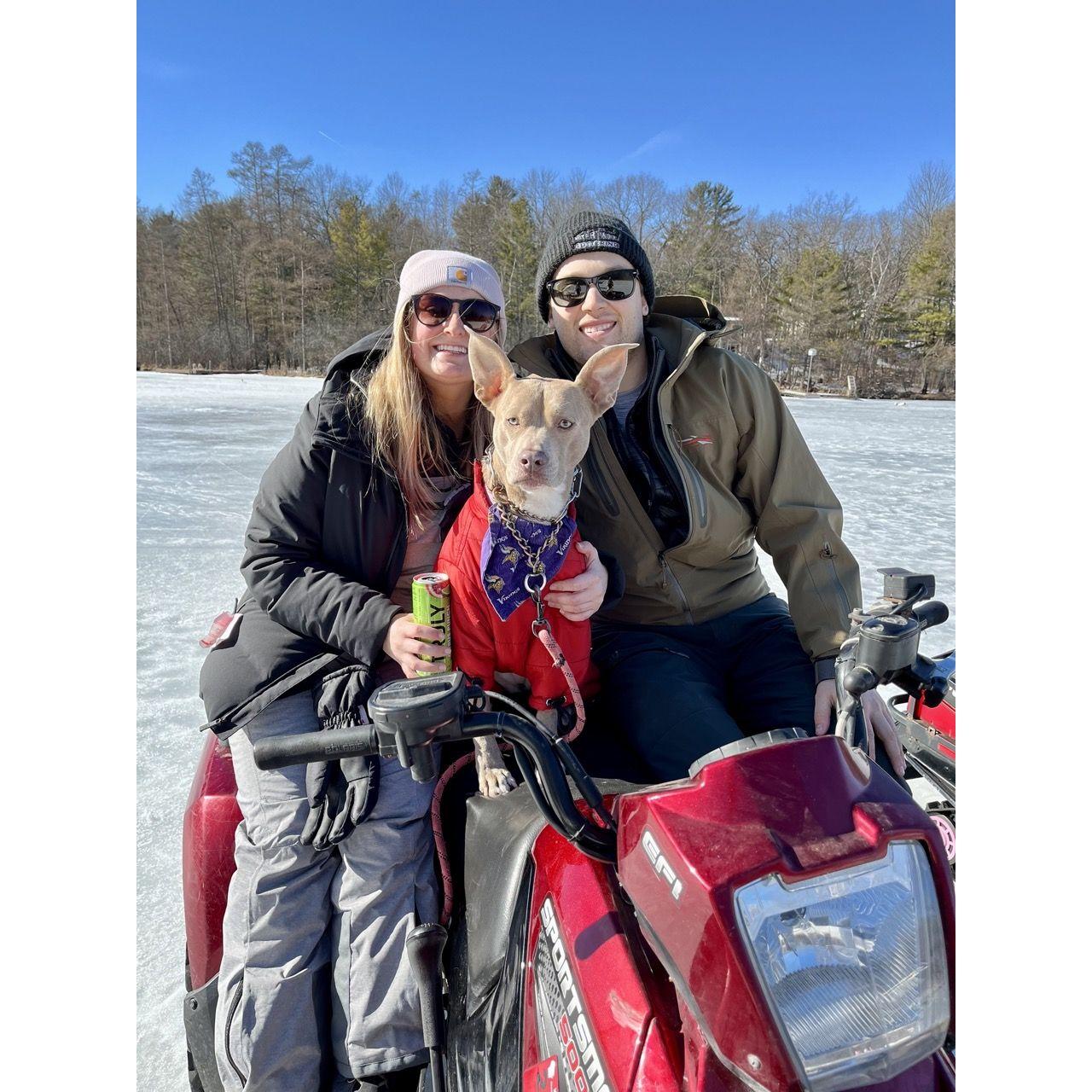 Brad & Beez's first trip to Waupaca & to meet the family!