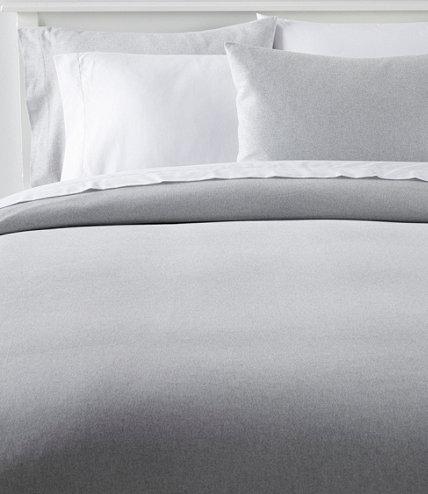 LLBean Ultrasoft Comfort Flannel Comforter Cover - Queen