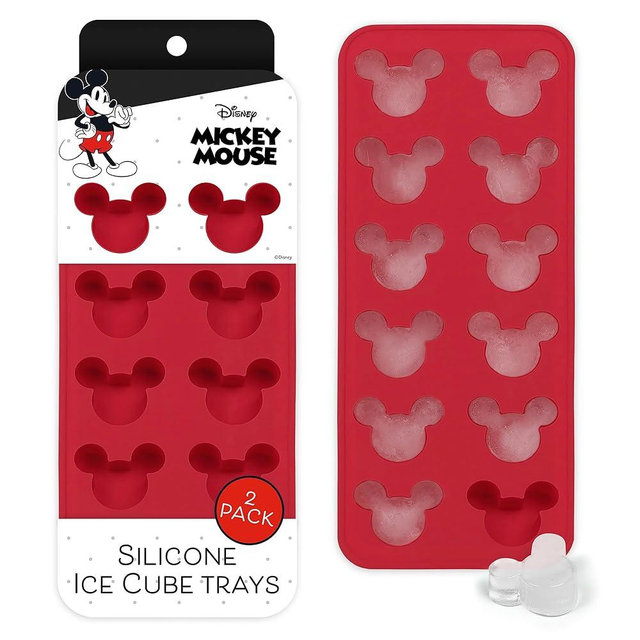 Disney Silicone Ice Cube Tray – 2 Pack Ice Trays for Freezer with Fun Mickey, Minnie & Winnie the Pooh Molds – Flexible BPA-Free Silicone Molds for Ice, Chocolate, and More