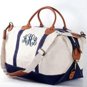 Monogram Weekender Bag Monogram Overnight Bag Travel Bag Personalized Luggage Monogram Duffle Bag Canvas Weekender Bag Canvas Bags