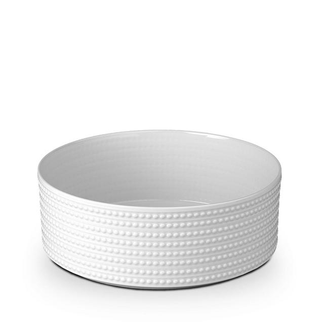 L'Objet Perlee White Vertical Bowl