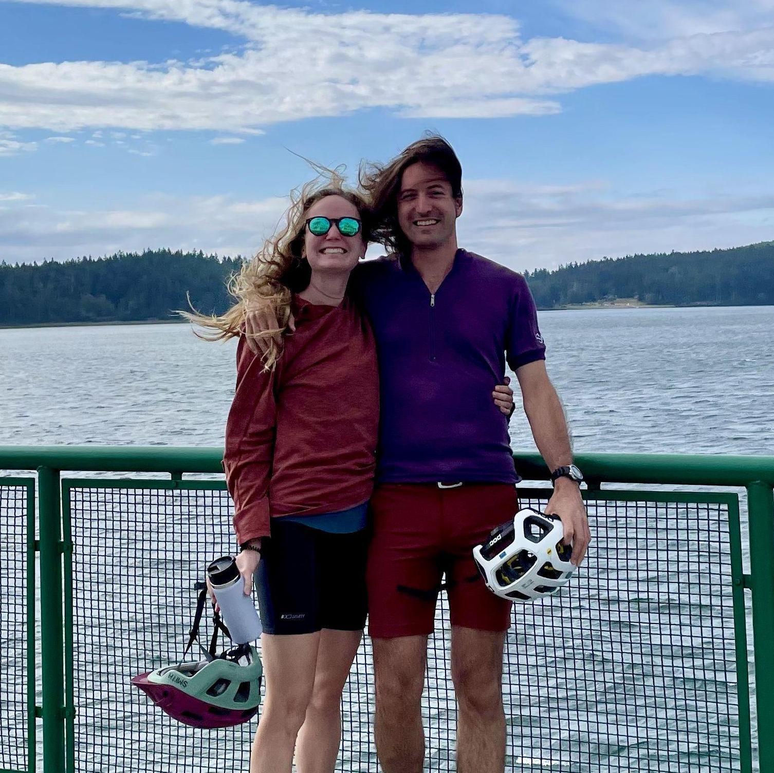 On the ferry to Lopez Island for a bike packing trip :) 
2023