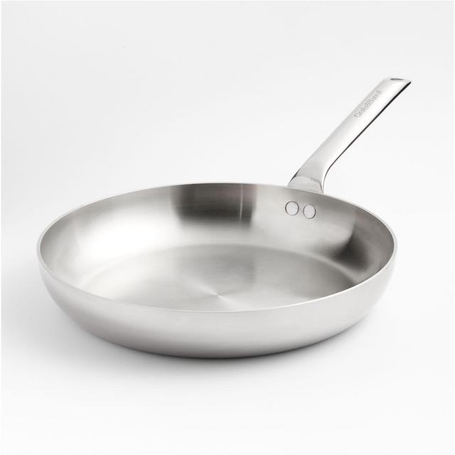Crate & Barrel EvenCook Core™ 12" Stainless Steel Fry Pan