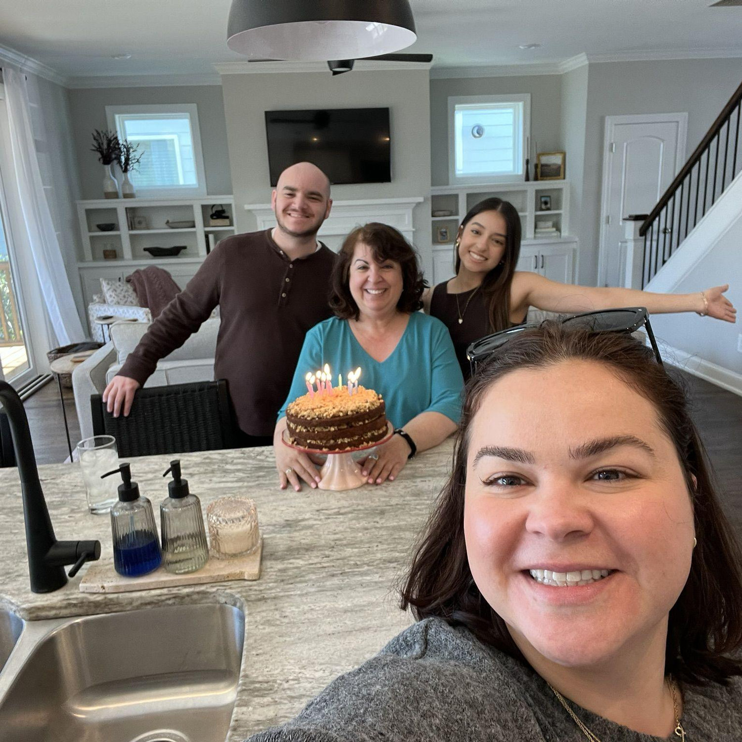Celebrating Abby's birthday