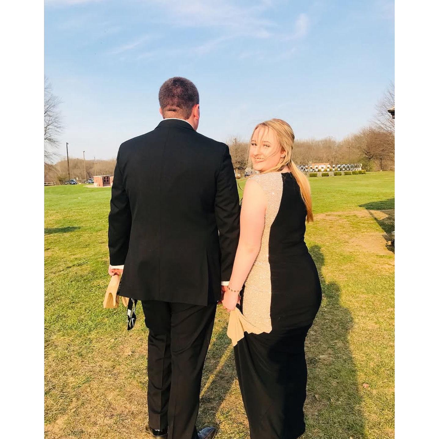 April 16, 2018 - Andrew and Catherine at Senior Prom