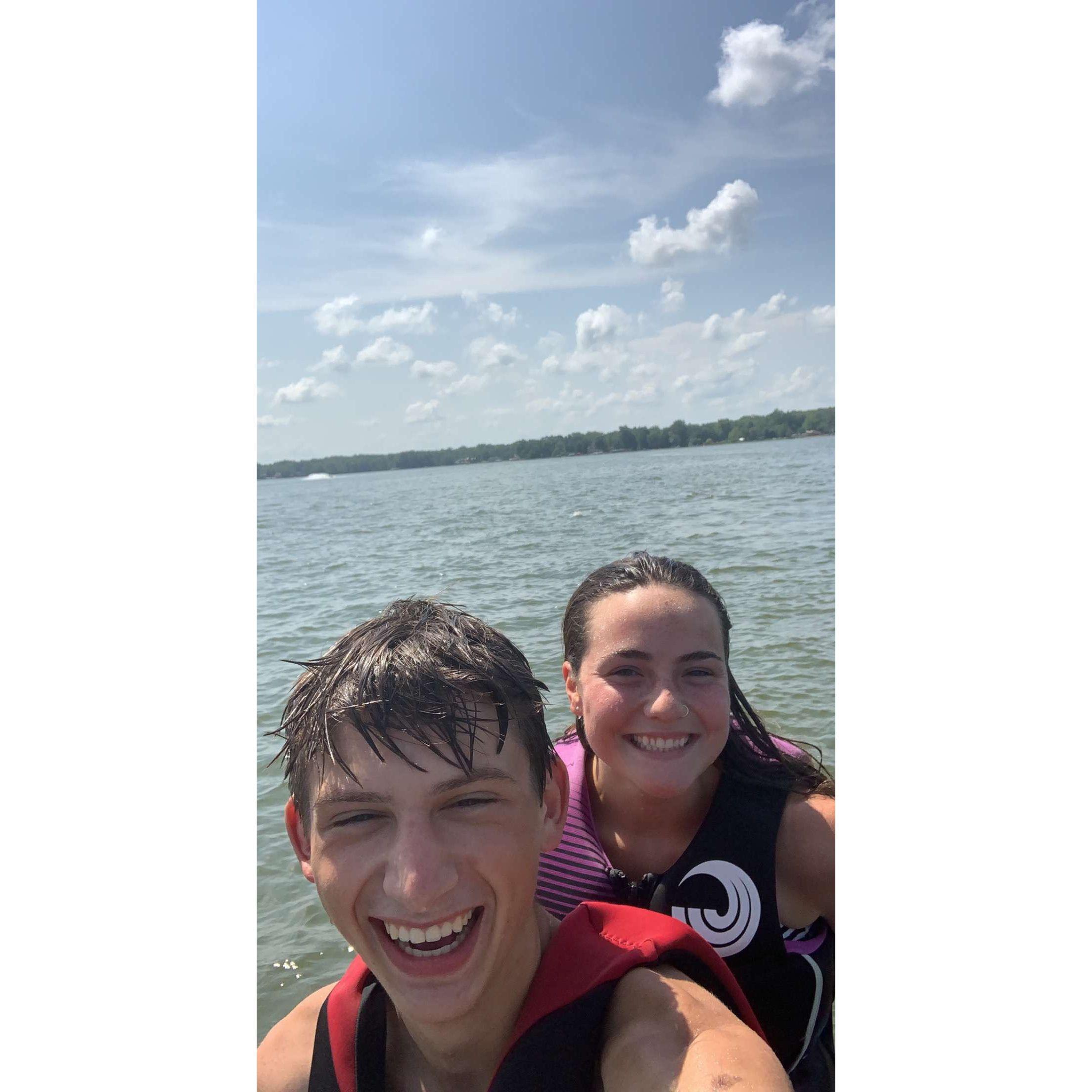 One of many jet ski rides in the summer