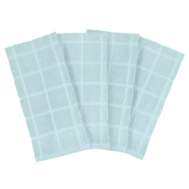 Our Table™ Everyday Solid Kitchen Towel in Mist (Set of 4)
