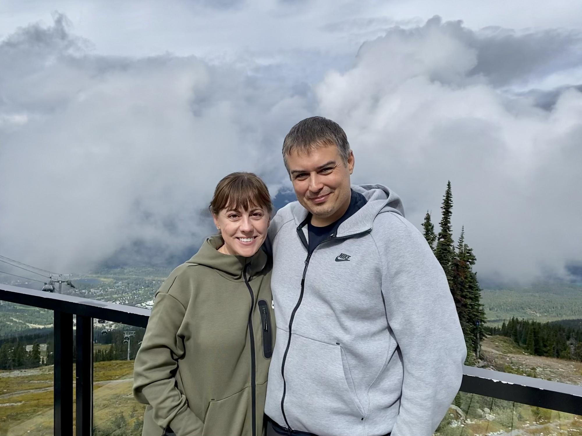 Our first of what has become many trips to Canada! At the top of Blackcomb, September 2021.