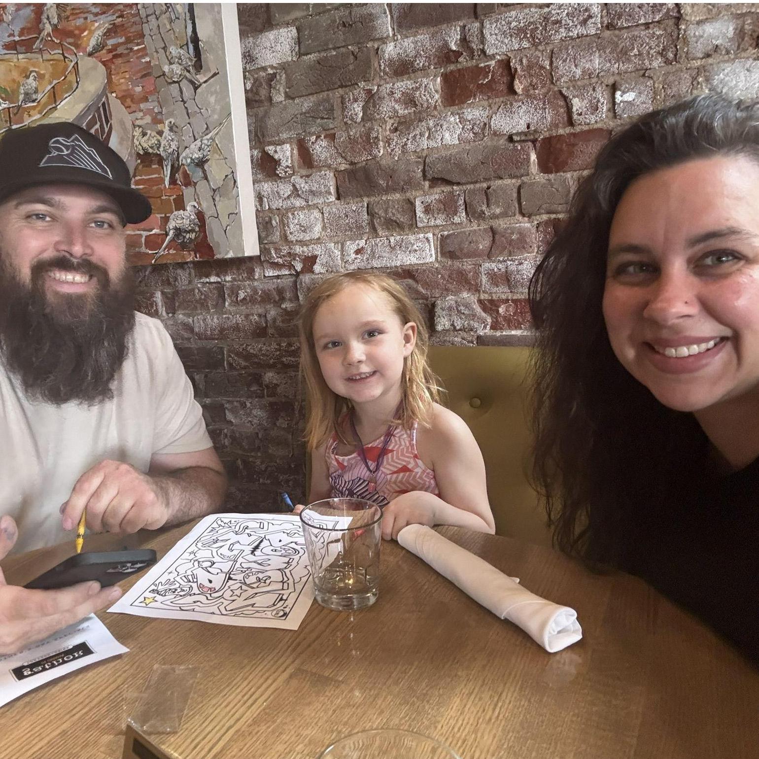 When we are home, we really love going out and exploring new foods and activities as a family. This is at one of our favorite restaurants Gather in Omaha.