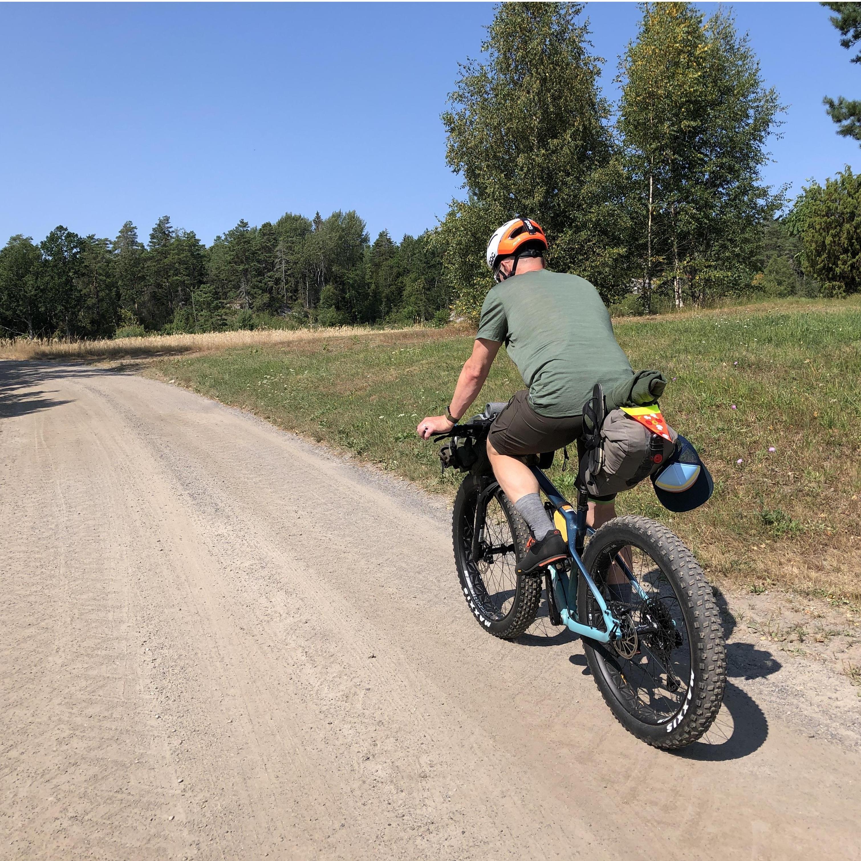 Our first bike packing trip together...headed to Helgaroa!