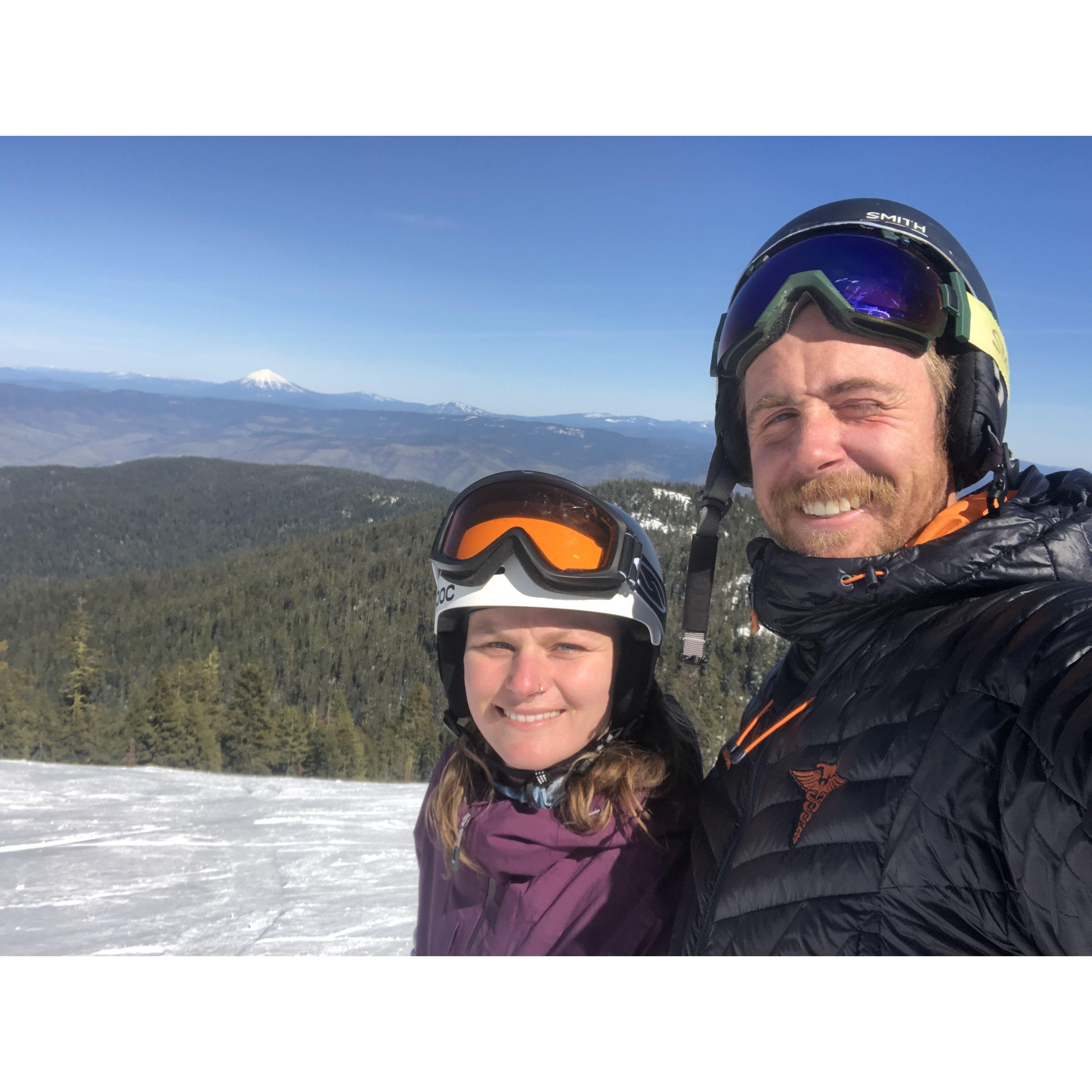 Julie decided she wanted to see Matt between the months of December and April, so she picked skiing back up. It has been a lot of fun taking ski trips to our local California and Oregon mountains.