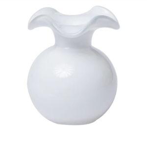 Vietri Hibiscus Glass Bud Vase White (Kuhl Linscomb)