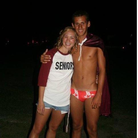 The annual Water Polo homecoming half time run 2011