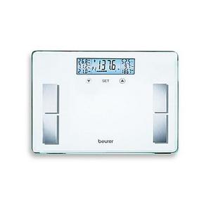 Beurer Glass Body Analysis Bathroom Scale in White