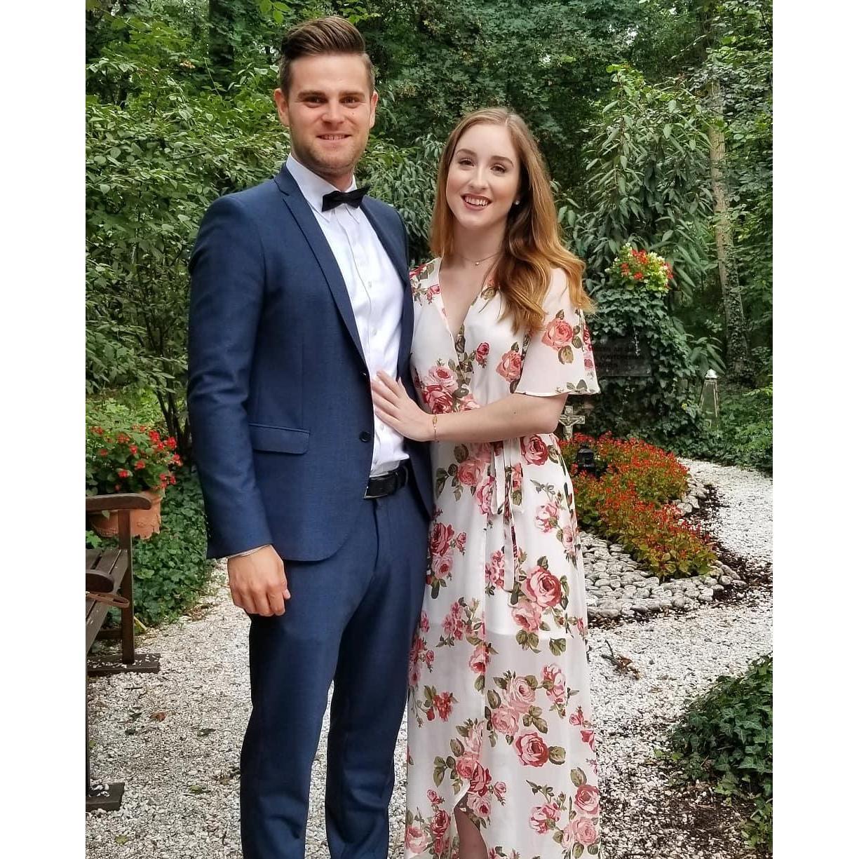 Our first wedding as a couple!