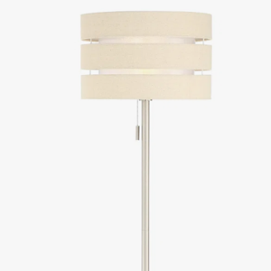 Breslin 60.5'' Brushed Nickel Traditional Floor Lamp