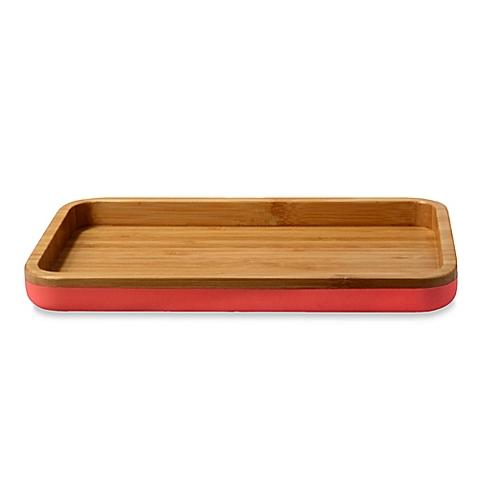 DKNY Color Block Bamboo Tray