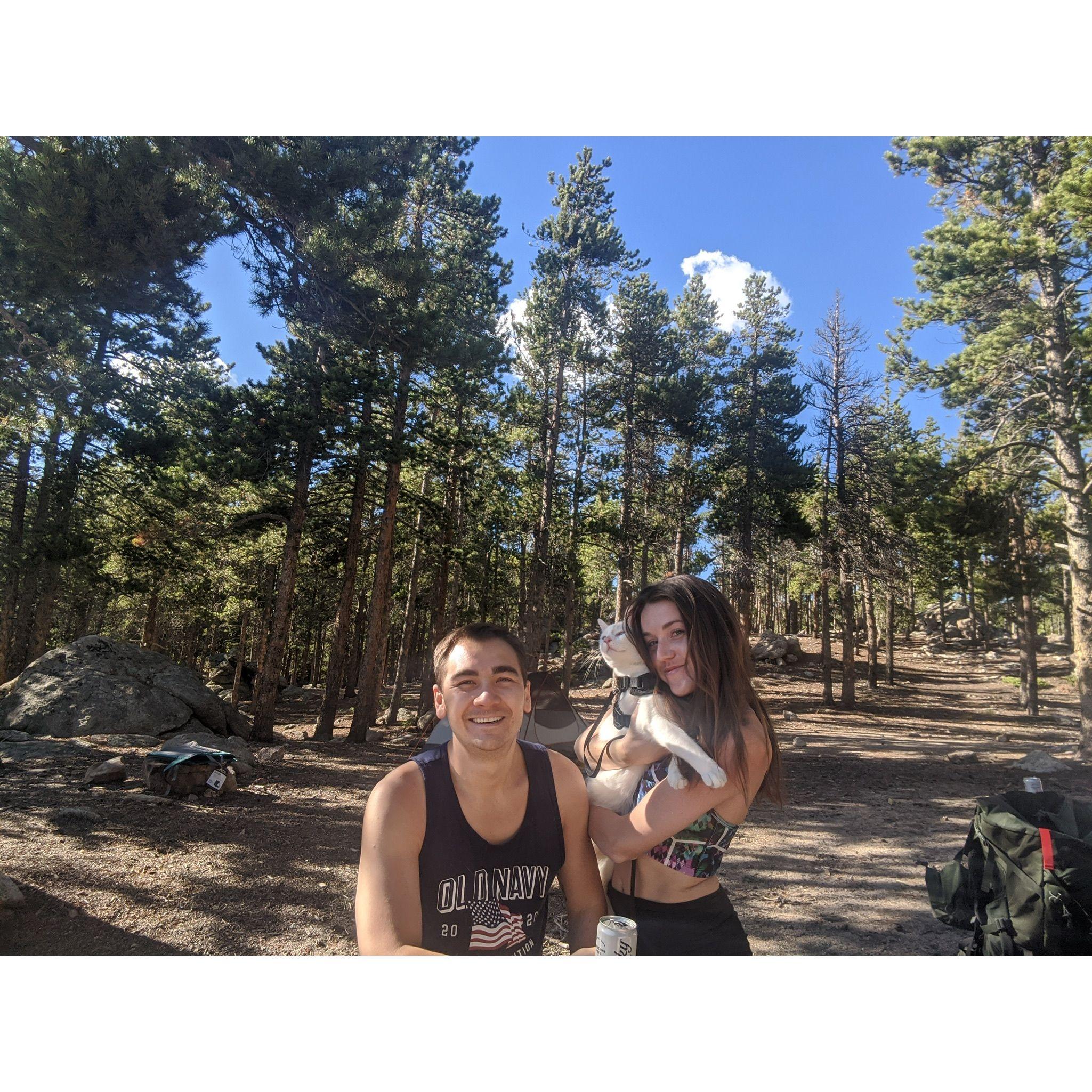 Mochi's first (and only) camping trip 