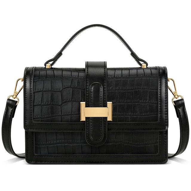 KKXIU Crossbody Bags for Women - Top Handle Purses for Lady, Leather Handbags Shoulder Clutch with Adjustable Shoulder Strap