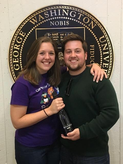 Match Day 2017. On this day, Alexa opened an envelope and found out she was moving to Philadelphia. Tristan decided to follow along. The champagne bottle was quickly emptied and left in DC.