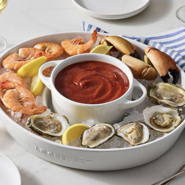 Le Creuset Chip & Dip Platter - White
