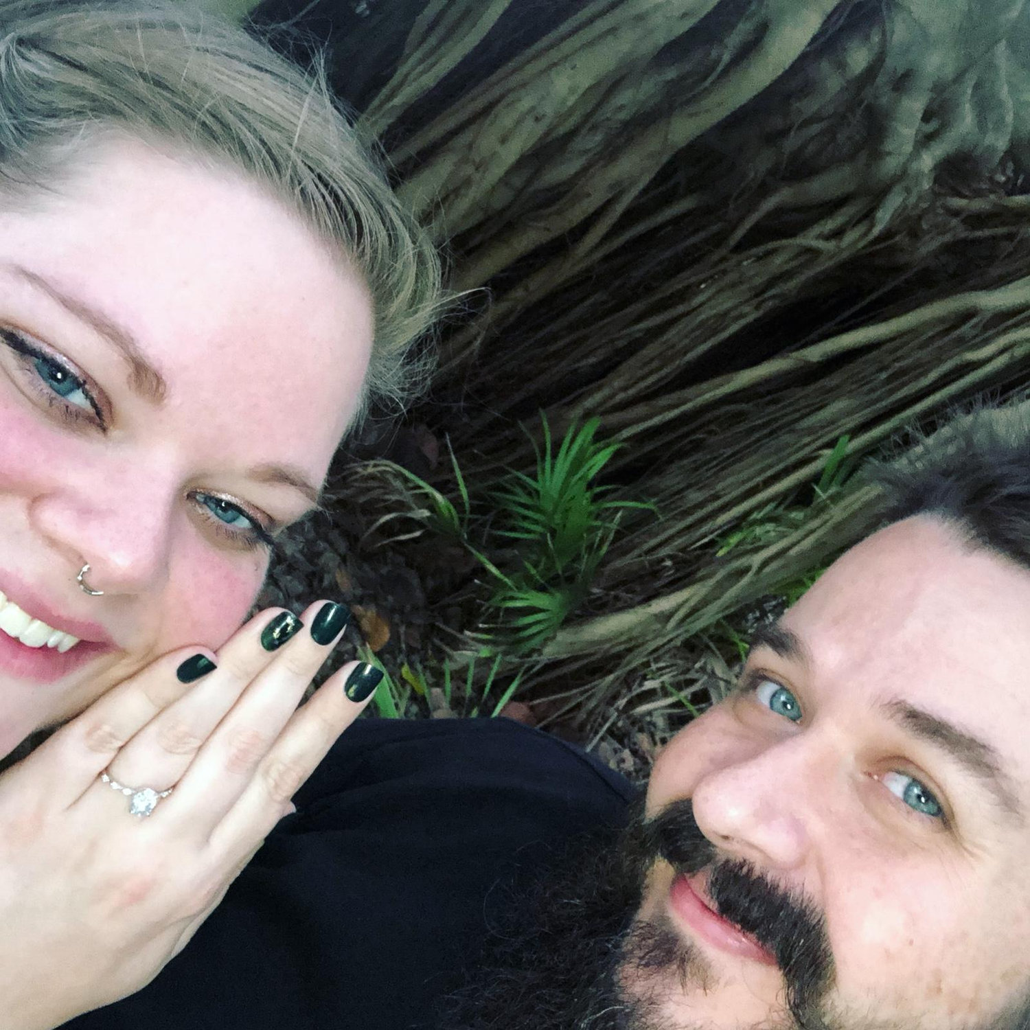 Right after he popped the question!