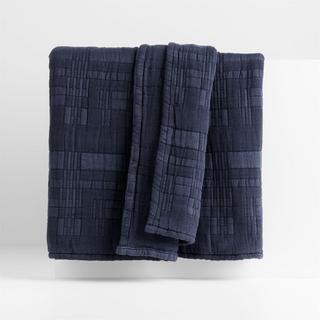 Geo Matelasse Organic Cotton Blanket