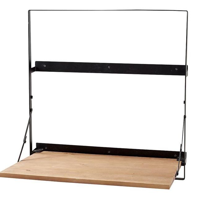 Trenton Fold Out Table, Rustic Wood