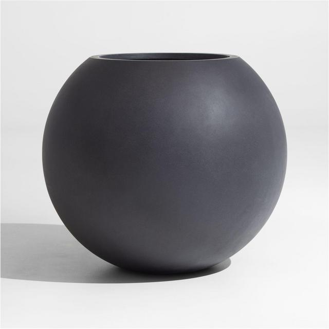 Sphere Large Dark Grey Indoor/Outdoor Planter