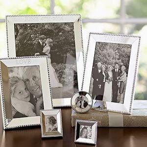 Beaded Silver-Plated Frames 5x7