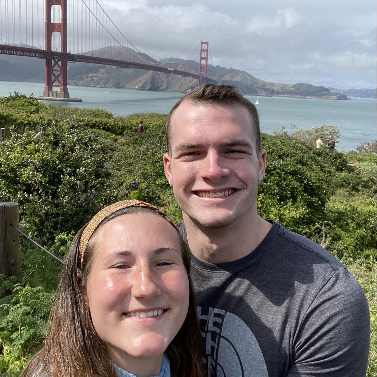 Golden Gate Bridge in San Fransisco, California. 2021