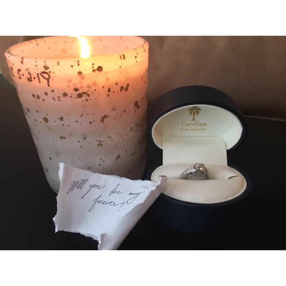 End of the scavenger hunt proposal! Surprise, she said yes :)