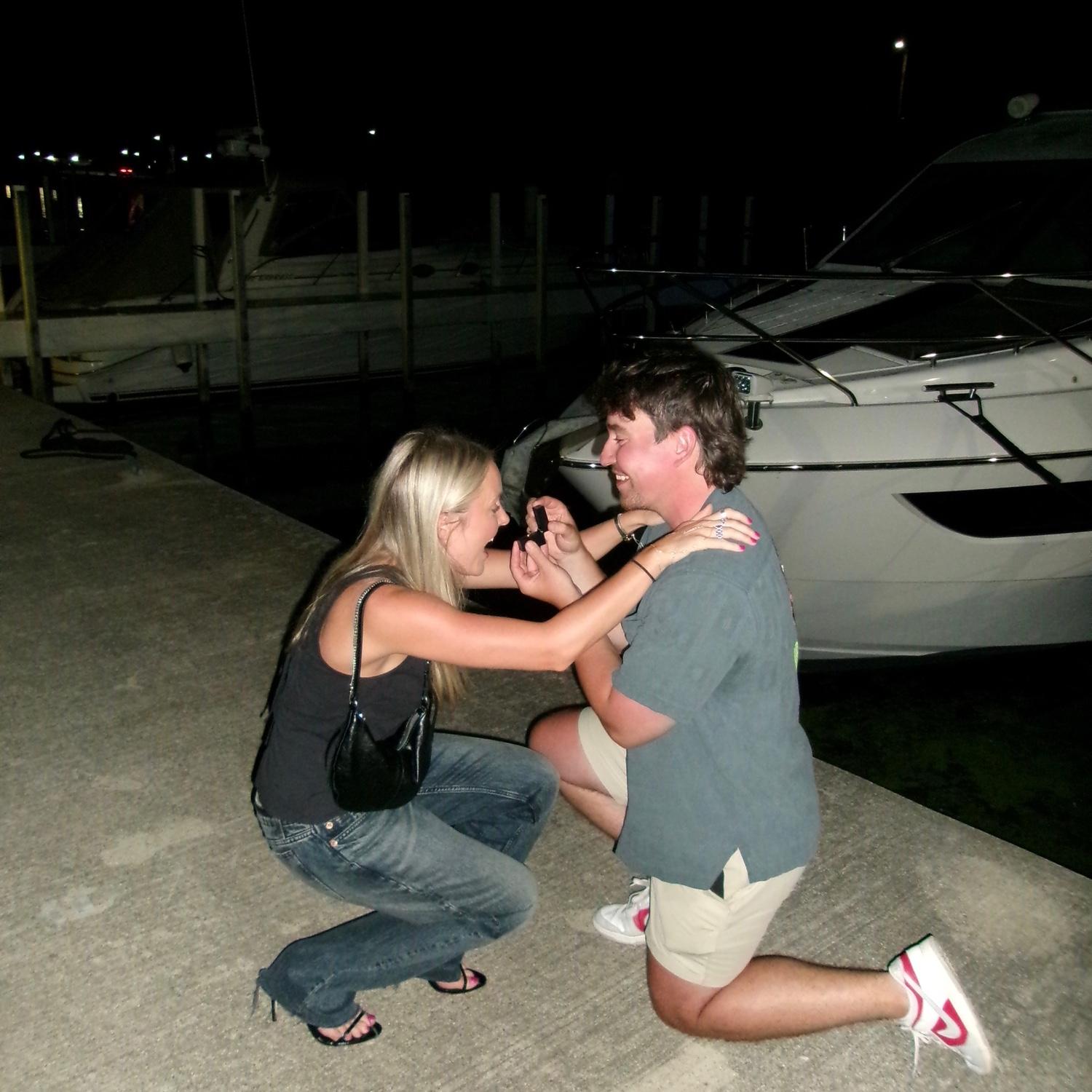 The best day ever, the day Andrew proposed in New Buffalo, Michigan❤️