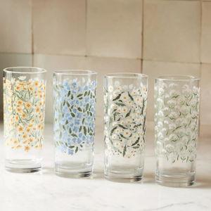 Tall Juice Glasses, Set of 4