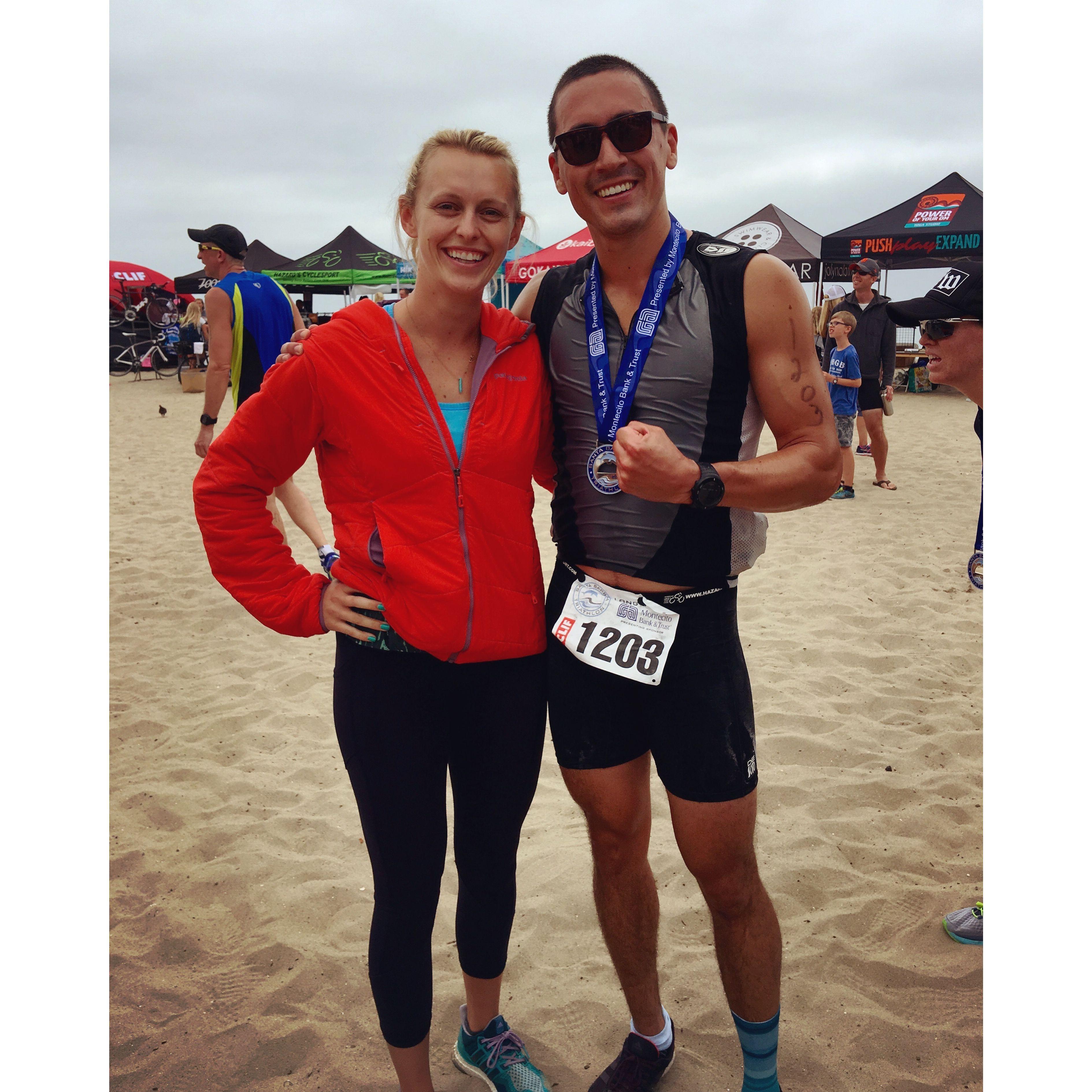 Rob's first triathlon | Aug '16