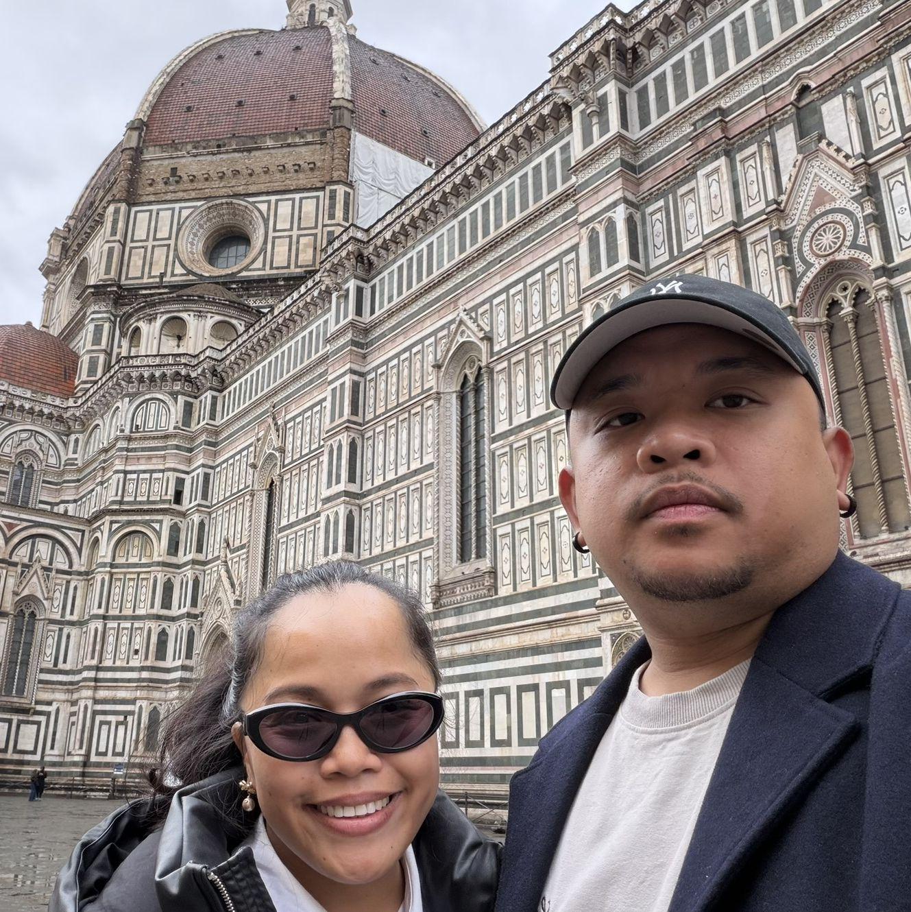 During our trip in Florence, Italy.
