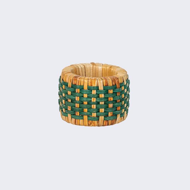 Woven Green Napkin Ring