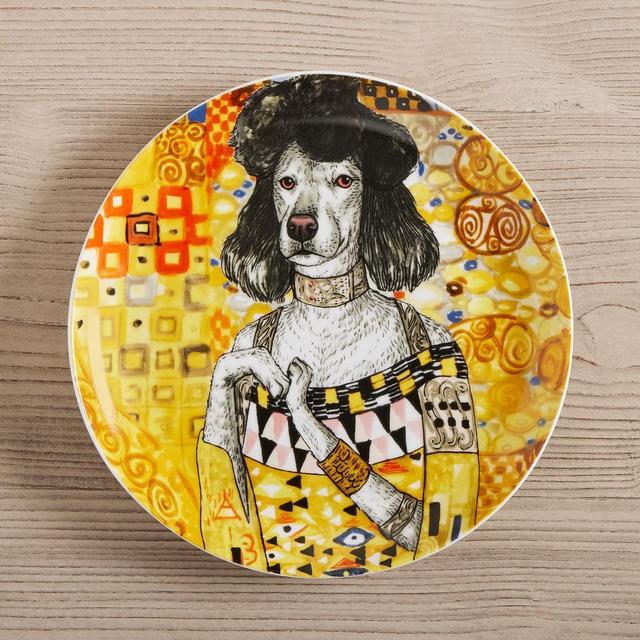 Dapper Animal Collection Poodle Salad Plate
